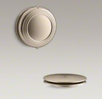 Kohler K-T37393 PureFlo Traditional Rotary Turn Cable Bath Drain Trim - Vibrant Brushed Bronze